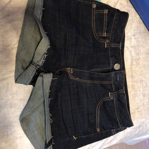 Dark blue jean shorts